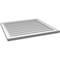 Ekena Millwork Vertical Surface Mount PVC Gable Vnt: Non-Functional, w/2"W x 1-1/2"H, Brickmould Frame, 30"W x 28"H GVPVE30X2802SN - alternate 4